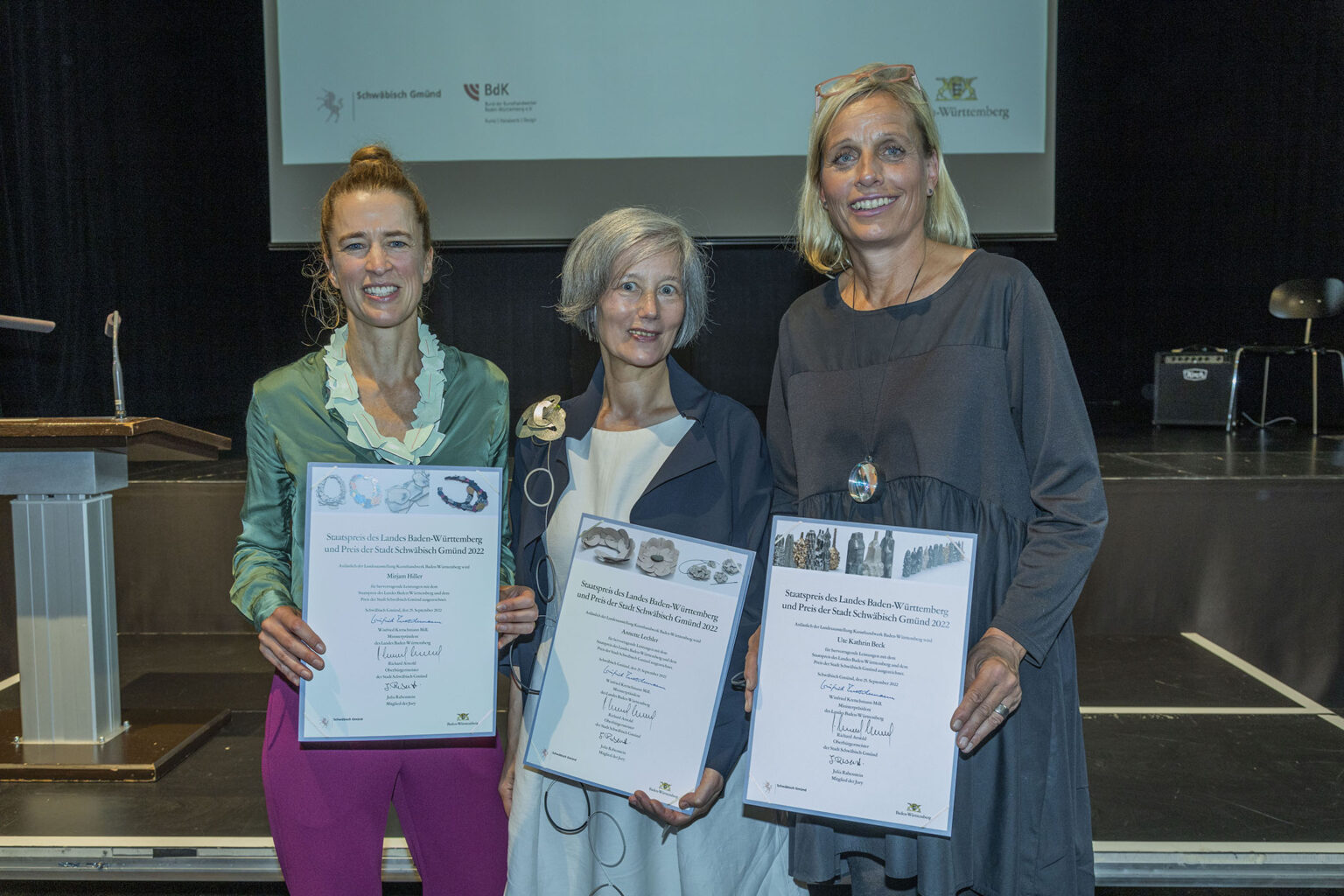 Staatspreise Gestaltung Kunst Handwerk 2022 in Schwäbisch Gmünd